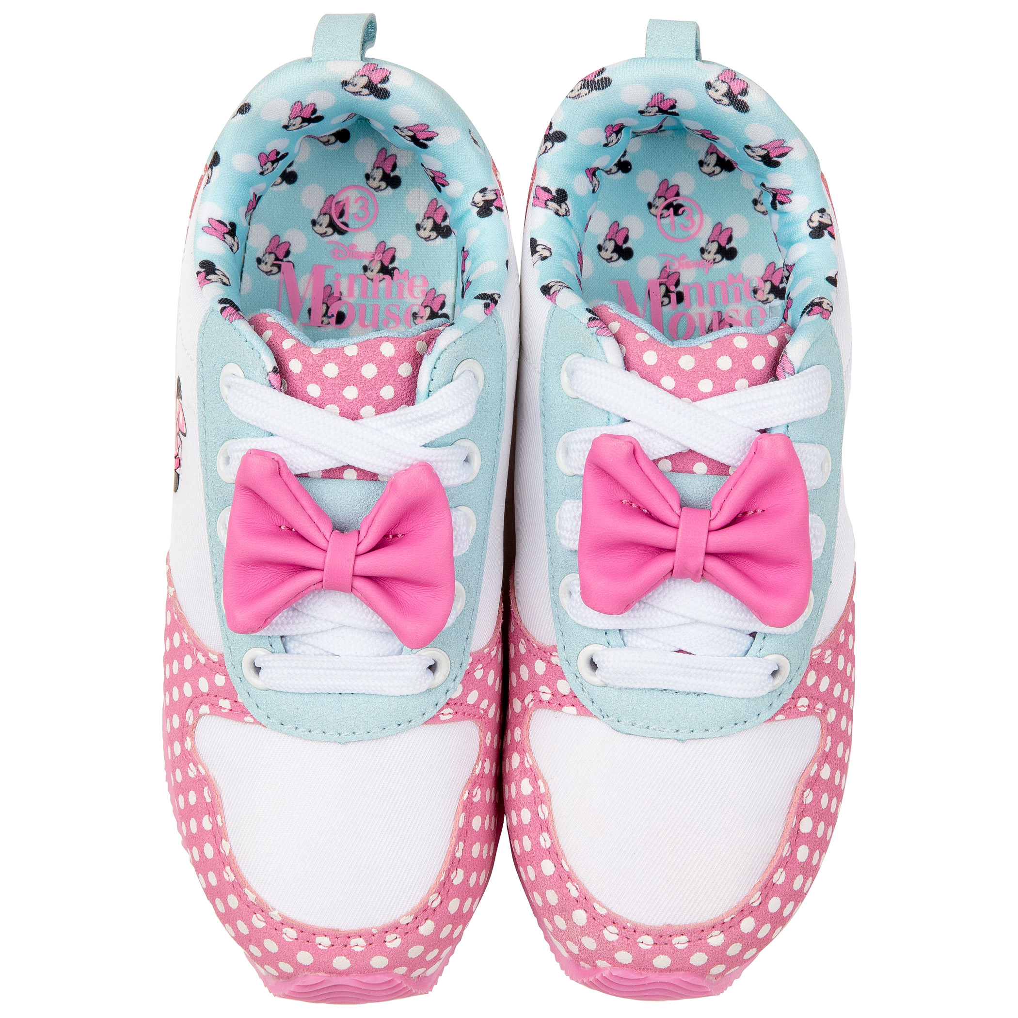 Minnie Mouse Big Pink Bow Girl's Runner Shoes Multi-Color | eBay